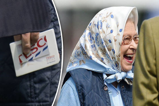 Queen's delight at winning supermarket voucher