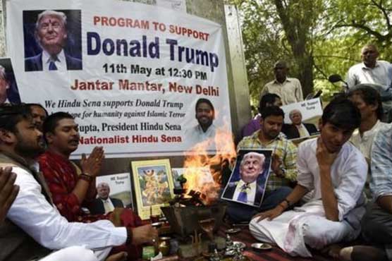 Anti-Muslim Hindus build shrine in India to pray for Trump's victory