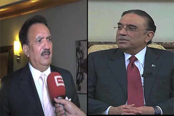 London: Rehman Malik meets Zardari