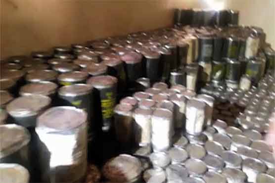 Multan: Huge amount of NATO Mobil oil recovered from Children Complex