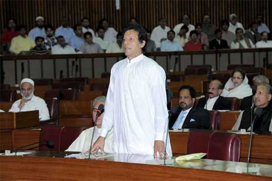 Imran Khan to respond to PM's speech in NA session today