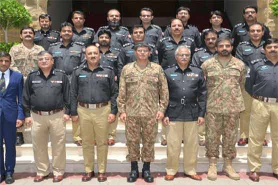 Sindh IGP meets Karachi Corps Commander