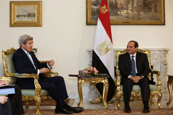 Kerry meets Sisi as Egypt seeks MidEast peace role
