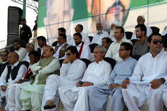 PTI's Bhimber rally: Imran Khan arrives at venue