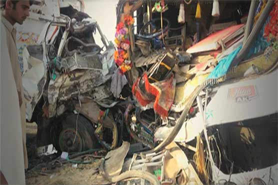 Truck-bus collision in Jhang claims 13 lives, leaves 15 injured 