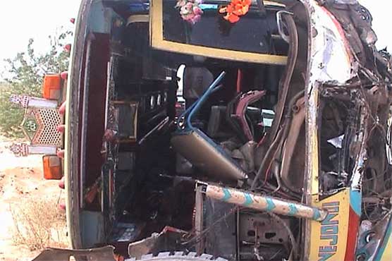Ten dead, 31 injured as passenger van turns turtle in Jamshoro