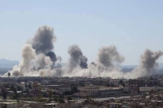 IS hit by 150 US-led air strikes near Syria's Raqa: monitor