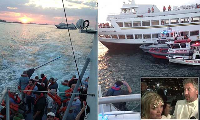 Wedding aboard boat interrupted when ship runs aground