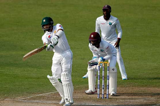 Pakistan resume innings at 87-4 on fourth day of third West Indies Test