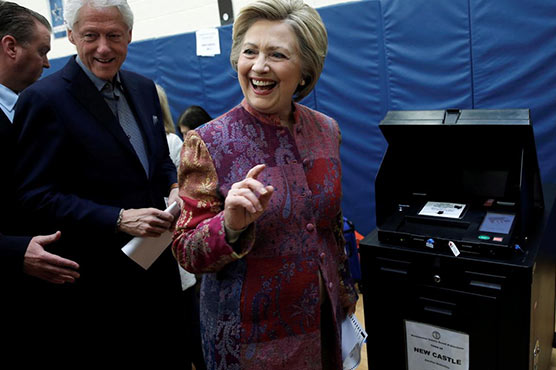 US elections: Hillary casts vote in NY state