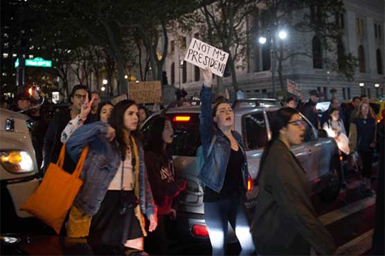 More anti-Trump protests in New York, Miami, Los Angeles