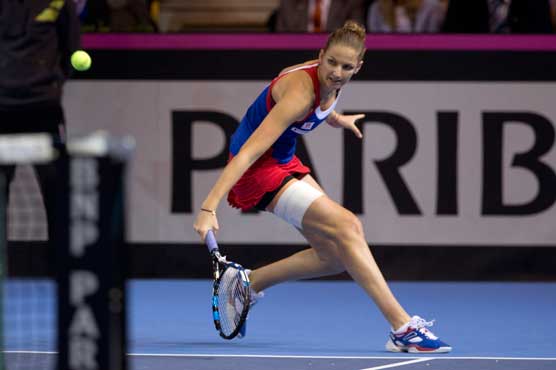 French, Czechs level at 1-1 in the Fed Cup final