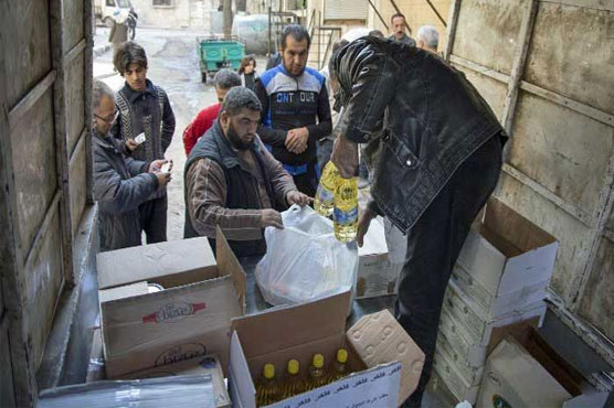 Syria regime bombs rebels as Aleppo food aid runs out
