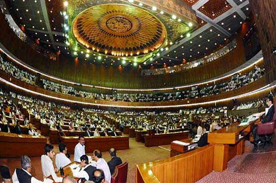 Image result for NA passes unanimous resolution condemning Indian attack on LoC