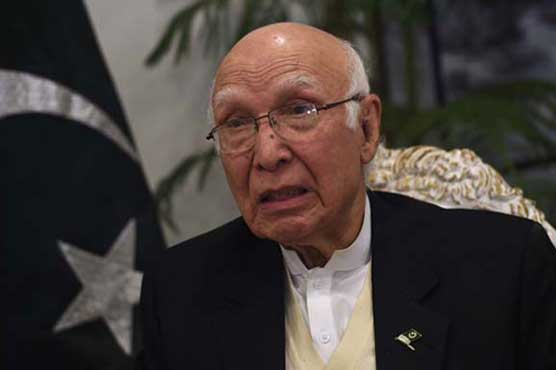 Solution to Kashmir issue vital for regional peace: Sartaj Aziz 