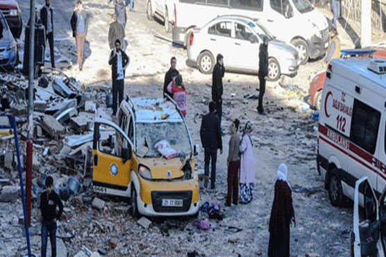 Blast in southern Turkey kills two, injures 16: official