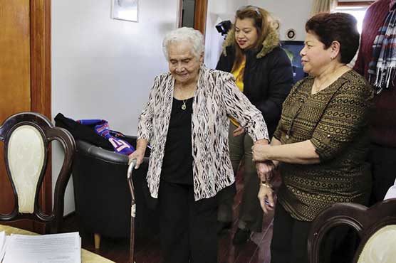 99-year-old woman named America happy to become a US citizen
