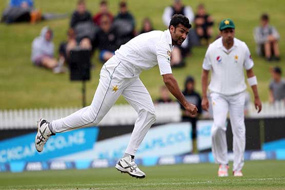 Pakistan strike twice before rain halts Test