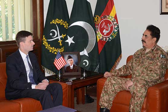 US Ambassador David Hale meets Gen Raheel Sharif in Rawalpindi