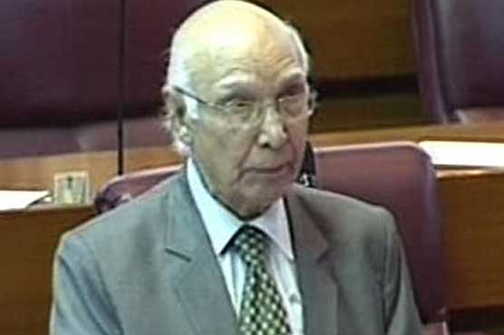 Giving befitting response to Indian aggression at LoC: Sartaj Aziz