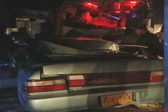Khairpur: 4 killed in car, bus collision
