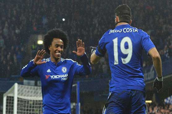 Willian and Costa score as Chelsea registers first win in four matches