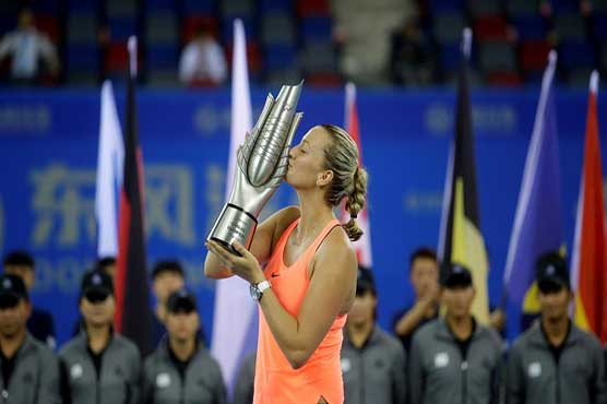 Petra Kvitova ends title drought by winning Wuhan Open