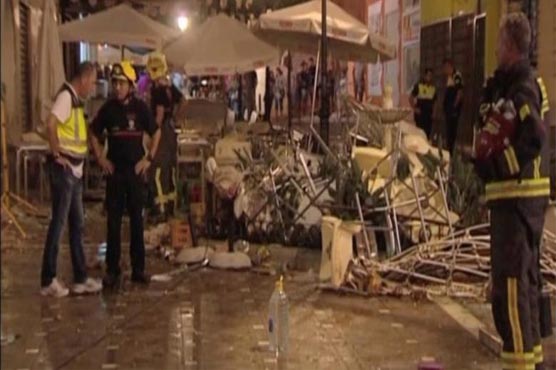 At least 77 hurt after gas cylinder explodes in southern Spain
