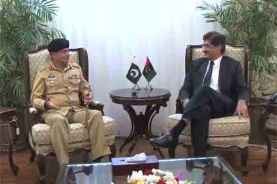CM Sindh, Karachi Corps Commander converse about important issues