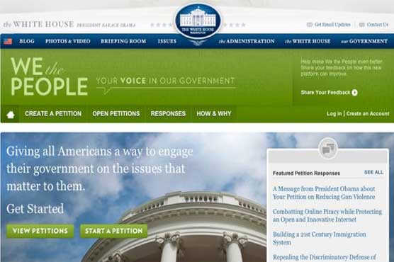 White House stops accepting signatures on anti-Pakistan petition