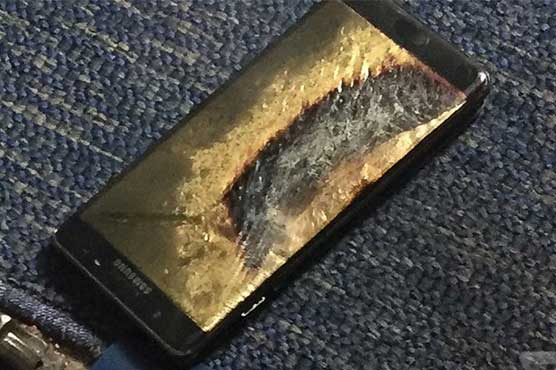 Samsung in hot water after 'new' phone catches fire on plane