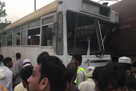 Pattoki: 4 killed as goods train crashes into bus