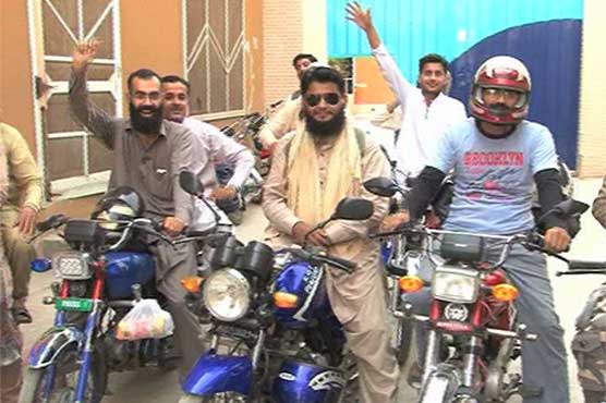 Anti-India motorcycle rally leaves for Muzaffarabad from D.I. Khan