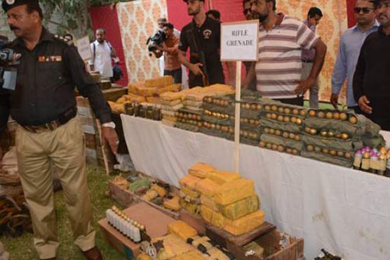 Cache of weapons seized in Azizabad bear foreign markings: sources