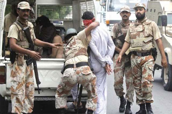 Rangers arrest six suspects during targeted raids in Karachi