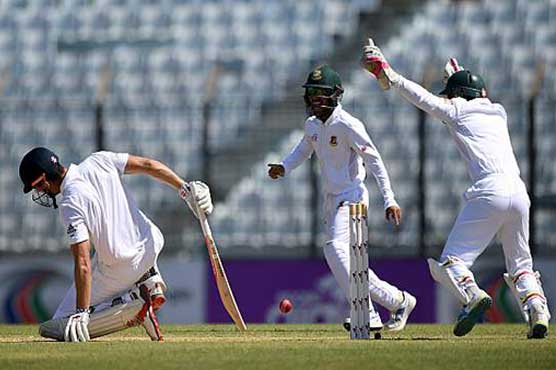 England all out for 293 in Bangladesh Test