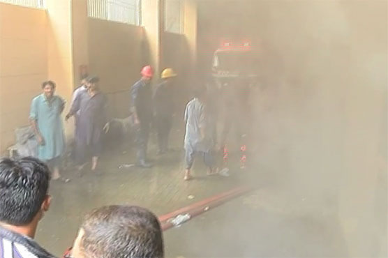 Fire erupts in Karachi textile factory
