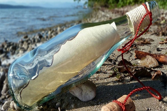 Bottled message sent out to sea is found five decades later