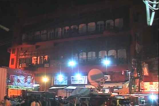 Containers removed from roads in front of Lal Haveli