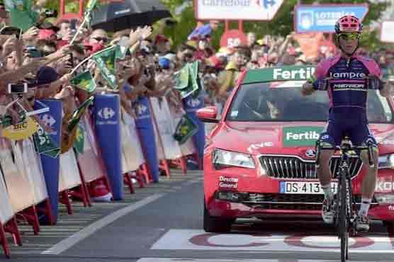 Cycling: Conti wins Vuelta 13th stage as peloton ambles