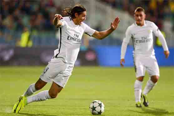 Football: Cavani grabs brace as PSG coast in Bulgaria
