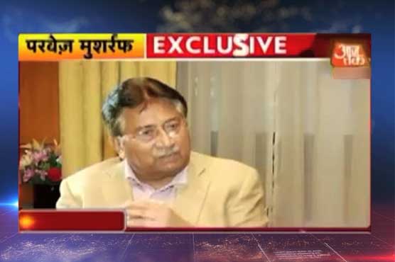 Musharraf shushes Indian anchorperson over Indo-Pak unrest