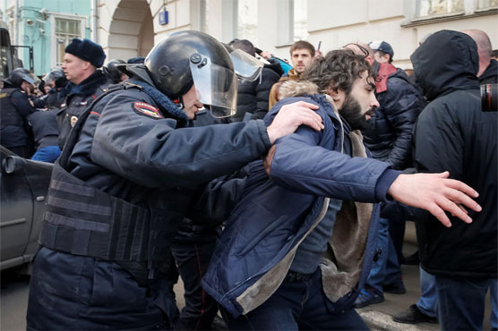 Police detain dozens at Moscow opposition protest