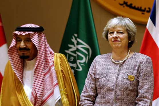 Britain's May in Saudi Arabia seeking deals