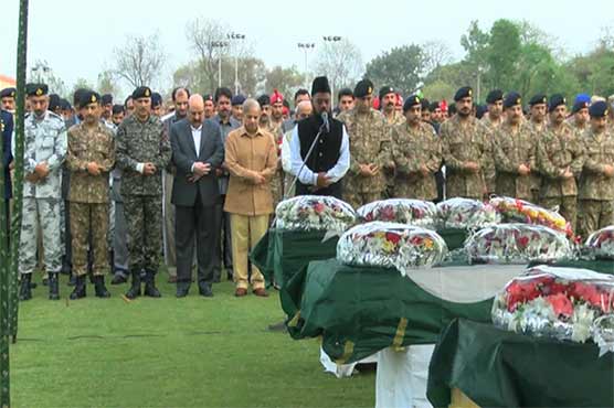 سانحہ بیدیاں روڈ: 4 شہید فوجی جوانوں کی نمازِ جنازہ ادا کر دی گئی