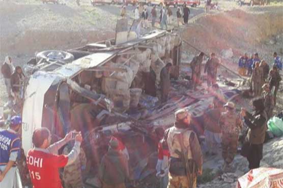 Nine killed, 20 injured as bus plunges into ravine in Mastung
