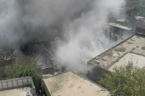 Firefighters extinguish blaze at Lahore shoe factory 