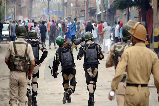 Indian parties chant 'death to Indian democracy' in held-Kashmir