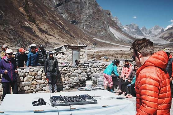 British DJ hosts 'world's highest party' on Mount Everest