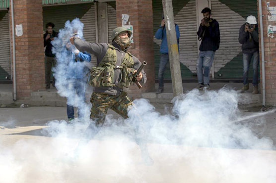More than 50 students injured by Indian army's tear gas shelling in occupied Kashmir